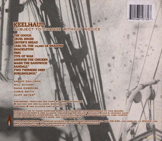Keelhaul: Subject To Change Without Notice (digipack) [CD]