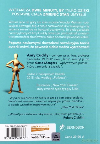 Wstań. Skuteczny sposób by zyskać pewność siebie i stawić czoło wyzwaniom - Amy Cuddy [KSIĄŻKA]