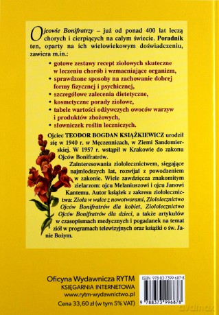 Ziołolecznictwo ojców Bonifratrów - Teodor Książkiewicz (twarda) [KSIĄŻKA]