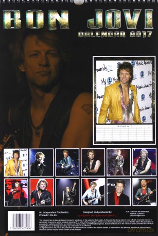 Bon Jovi: Kalendarz 2017 [KALENDARZ]