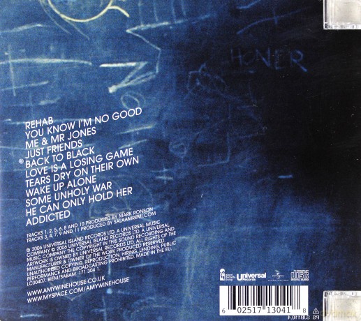 Amy Winehouse: Back To Black [CD]