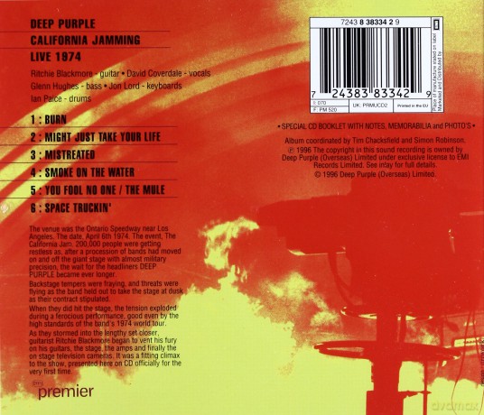 Deep Purple: California Jamming Live 1974 [CD]