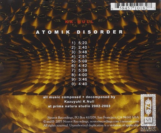 Kk Null: Atomic Disorder [CD]