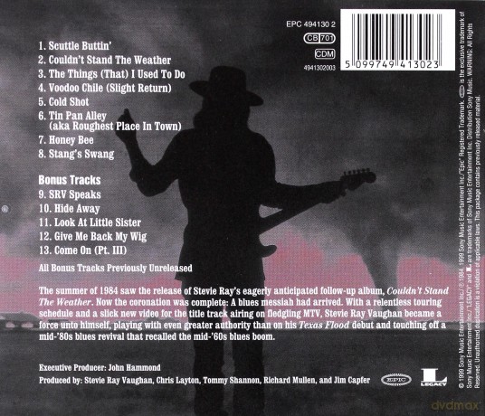Stevie Ray Vaughan: Couldn't Stand The Weather [CD]