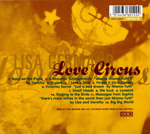 Lisa Germano: Excerpts From A Love Circus [CD]
