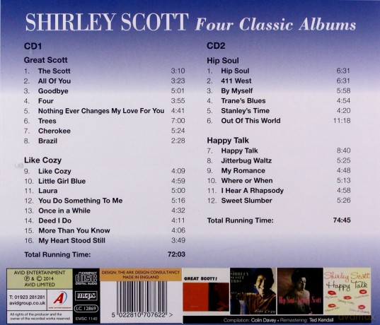 Shirley Scott: Four Classic Albums [2CD]