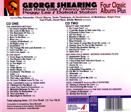 George Shearing: Four Classic Albums [2CD]