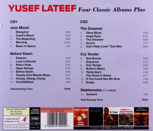 Yusef Lateef: Four Classic Albums Plus [2CD]