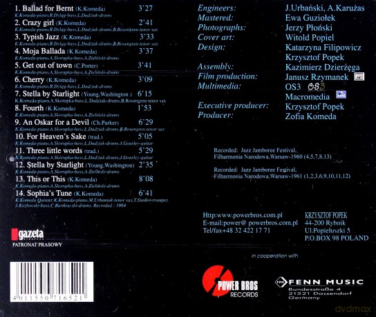 Krzysztof Komeda: Crazy Girl [CD]