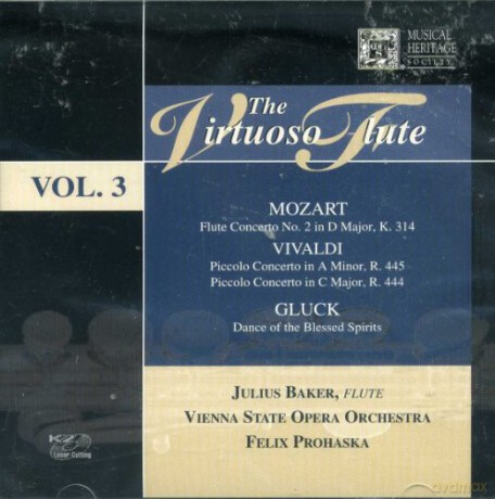 Julius Baker: Gluck Dance Of The Blessed Spirit Mozart Flute Concerto N 2 [CD]