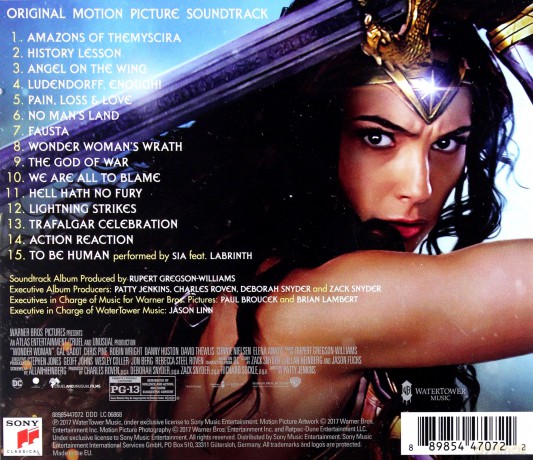 Wonder Woman soundtrack (Rupert Gregson-Williams) [CD]
