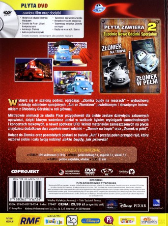Auta: Złomka bujdy na resorach (Disney) (booklet) [DVD]