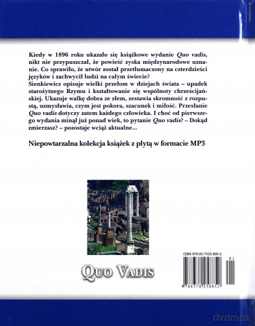 Quo Vadis (rozdział 1-45) - Henryk Sienkiewicz (booklet) [AUDIOBOOK] [CD-MP3]