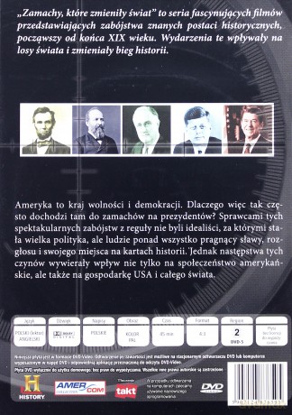 Zamachy które zmienily świat 03: Abraham Lincoln, James Garfield, Franklin Delano Roosevelt, John F. Kennedy, Roland Regan [DVD]