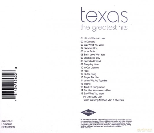 Texas: Greatest Hits [CD]