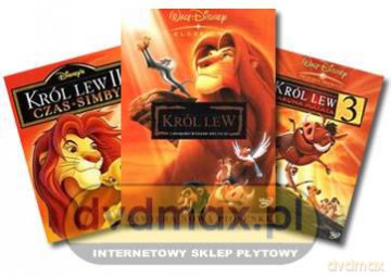 Król Lew Trylogia [BOX] [3DVD] (Disney)