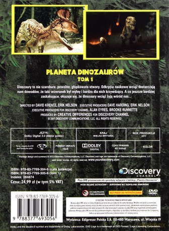 Planeta Dinozaurów (Discovery Channel) Tom 1 (booklet) [DVD]