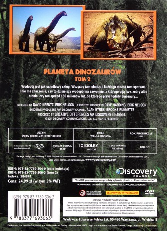Planeta Dinozaurów (Discovery Channel) Tom 2 (booklet) [DVD]