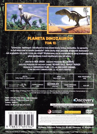 Planeta Dinozaurów (Discovery Channel) Tom 12 (booklet) [DVD]