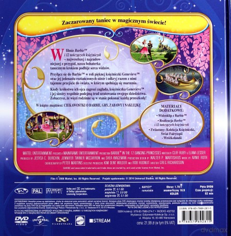 Magiczny Świat Księżniczek (Tom 7) Barbie i 12 tańczących księżniczek (booklet) [DVD]