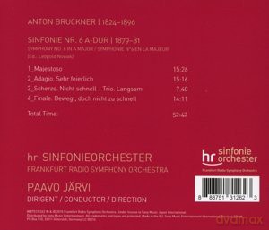 Paavo Järvi: Bruckner: Symphony No.6 [CD]