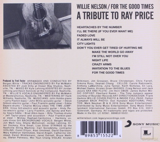 Willie Nelson: For the Good Times: A Tribute to Ray Price [CD]