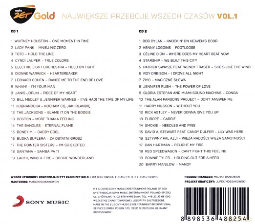 Radio ZET Gold: Najwieksze Przeboje Wszech Czasow, vol. 1 [2CD]