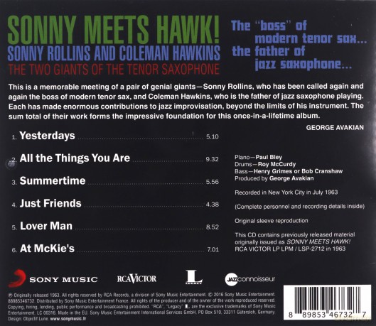 Sonny Rollins: Sonny Meets Hawk [CD]