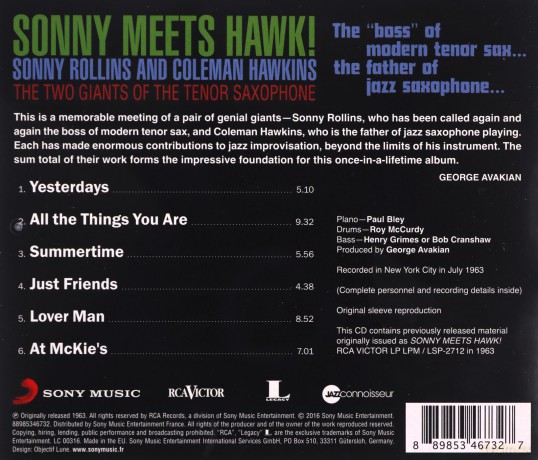 Sonny Rollins: Sonny Meets Hawk [CD]