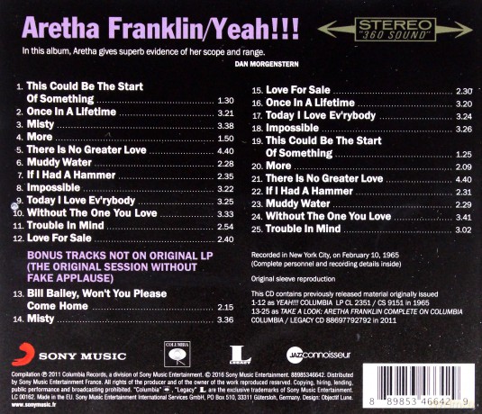 Aretha Franklin: Yeah!!! [CD]