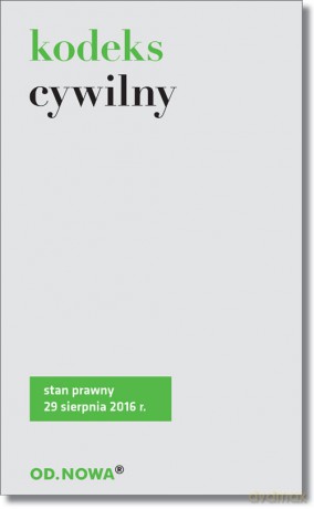 Kodeks cywilny 08.2016 [KSIĄŻKA]