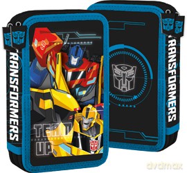 Piórnik podwójny z wyposażeniem Transformers