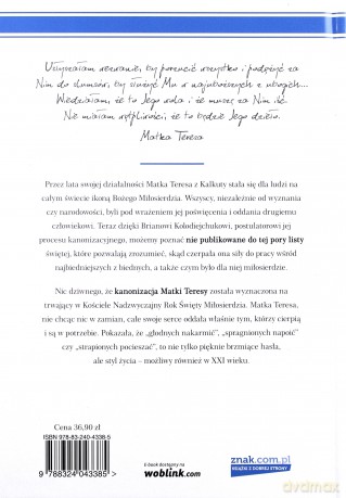 Wezwani do miłosierdzia - Matka Teresa (twarda) [KSIĄŻKA]