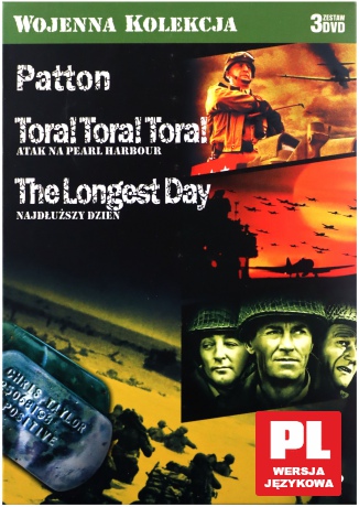 Kolekcja wojenna BOX [3DVD] Patton / Tora! Tora! Tora! / Najdłuższy dzień
