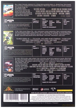Kolekcja Wojenna: Bitwa o Anglię / Wielka ucieczka / O jeden most za daleko [BOX] [3DVD]