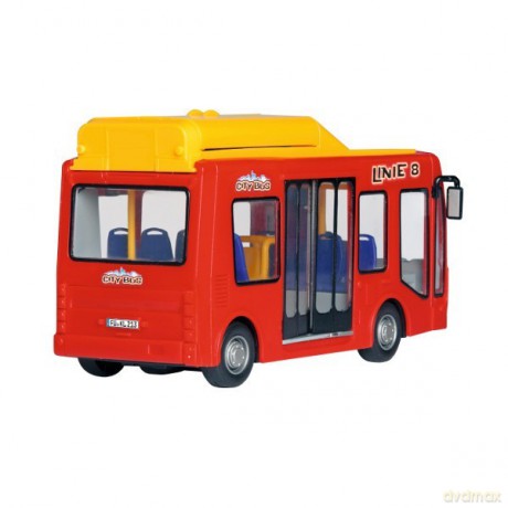 Autobus miejski, czerwony