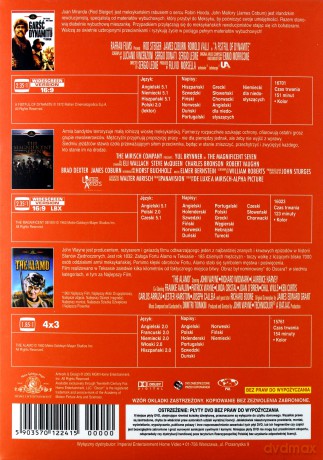Western BOX [3DVD] Garść dynamitu / Siedmiu wspaniałych / Alamo