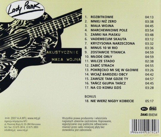 Lady Pank: Mała wojna - akustycznie +bonus [CD]