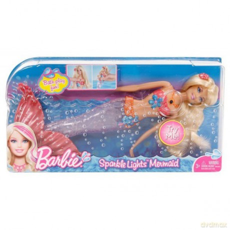 BARBIE Świecąca Syrenka Blondynka