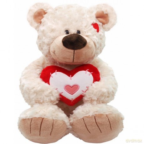 BEPPE Miś Toby 38 cm ecru