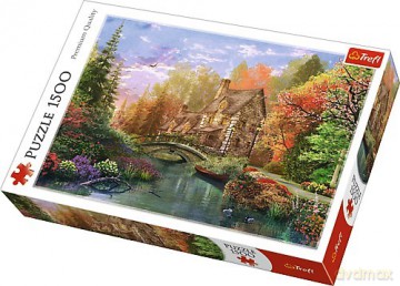 TREFL 1500 el. Chatka nad jeziorem [PUZZLE]