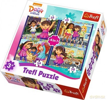 TREFL 4w1 Dora i przyjaciele [PUZZLE]