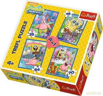 TREFL 4w1 SpongeBob i Patryk [PUZZLE]