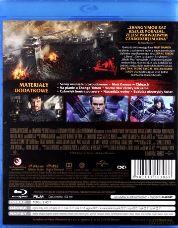 Wielki Mur [Blu-Ray]