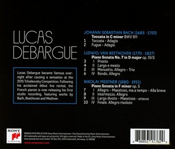 Lucas Debargue: Bach, Beethoven, Medtner [CD]