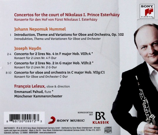 Francois Leleux: Prince Esterházy Concertos [CD]
