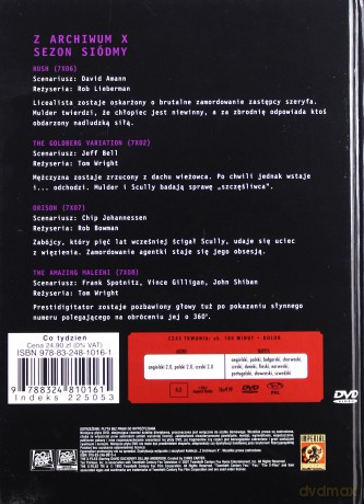 Z Archiwum X (Sezon 7) cz. 38 (booklet) [DVD]