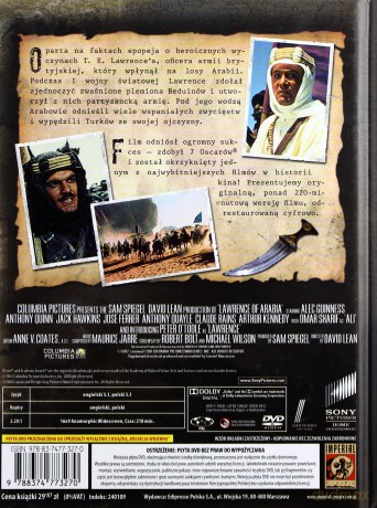 Lawrence z Arabii (The Best Of... Filmy Wojenne 17) (booklet) [DVD] 