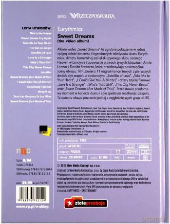 Eurythmics: Sweet Dreams (Ikony Muzyki Koncerty) (booklet) [DVD]