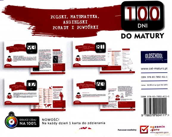 100 dni do matury. Polski, matematyka, angielski [KSIĄŻKA]